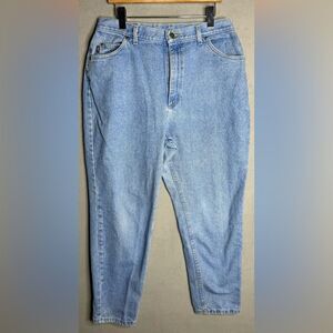 90s Vintage Riders Jeans Mom Jeans Tapered High Waist Made in USA Size 18 PET
